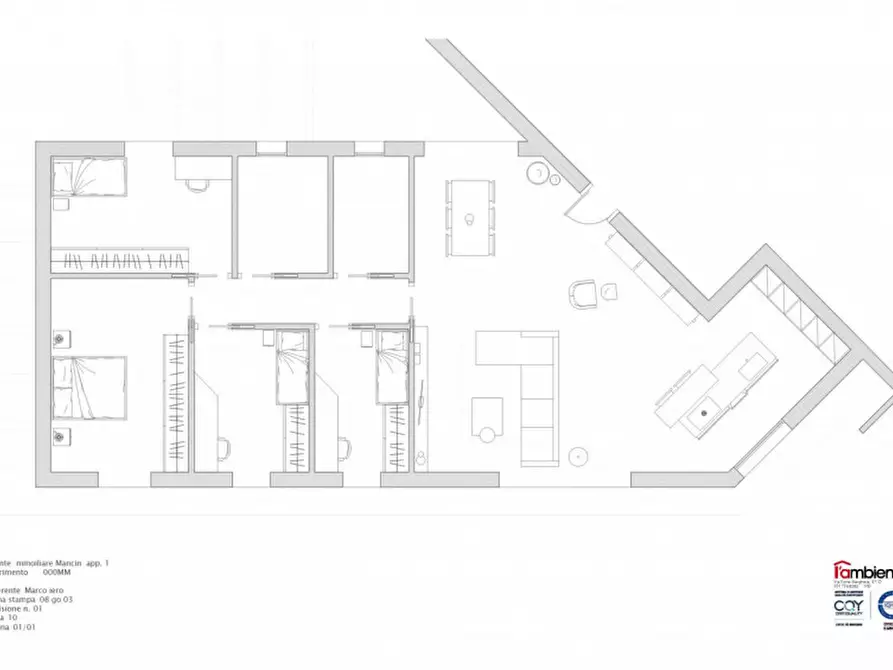 Immagine 5 di Attico in vendita  a Camponogara