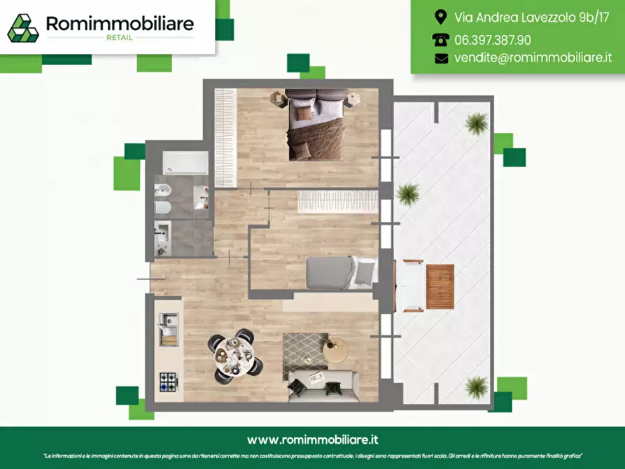 Immagine 14 di Appartamento in vendita  in Via Servigliano a Roma