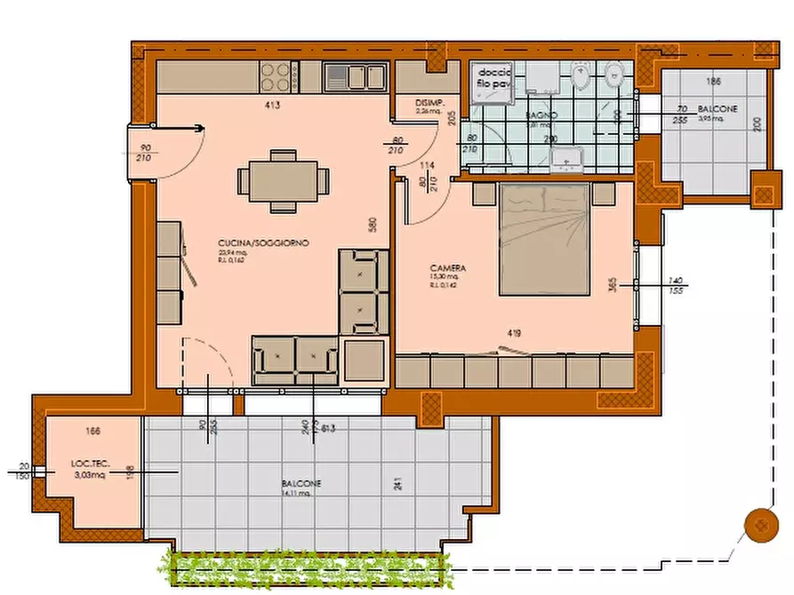 Immagine 2 di Appartamento in vendita  in Via Budellungo a Parma