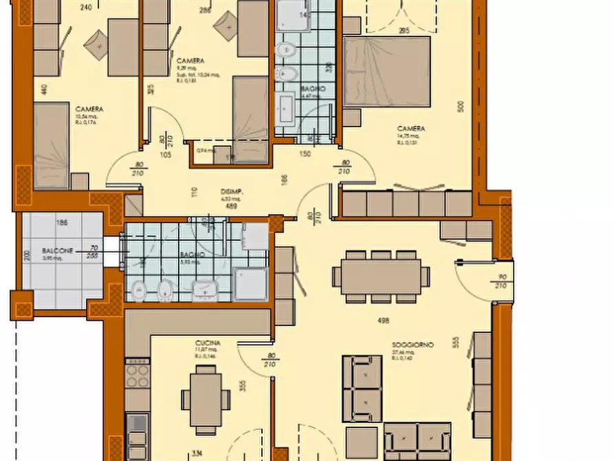 Immagine 9 di Appartamento in vendita  in Via Budellungo a Parma