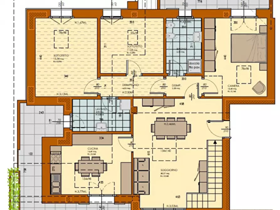 Immagine 10 di Appartamento in vendita  in Via Budellungo a Parma