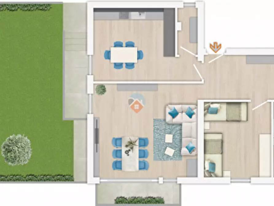 Immagine 3 di Casa bifamiliare in vendita  a Villa Lagarina