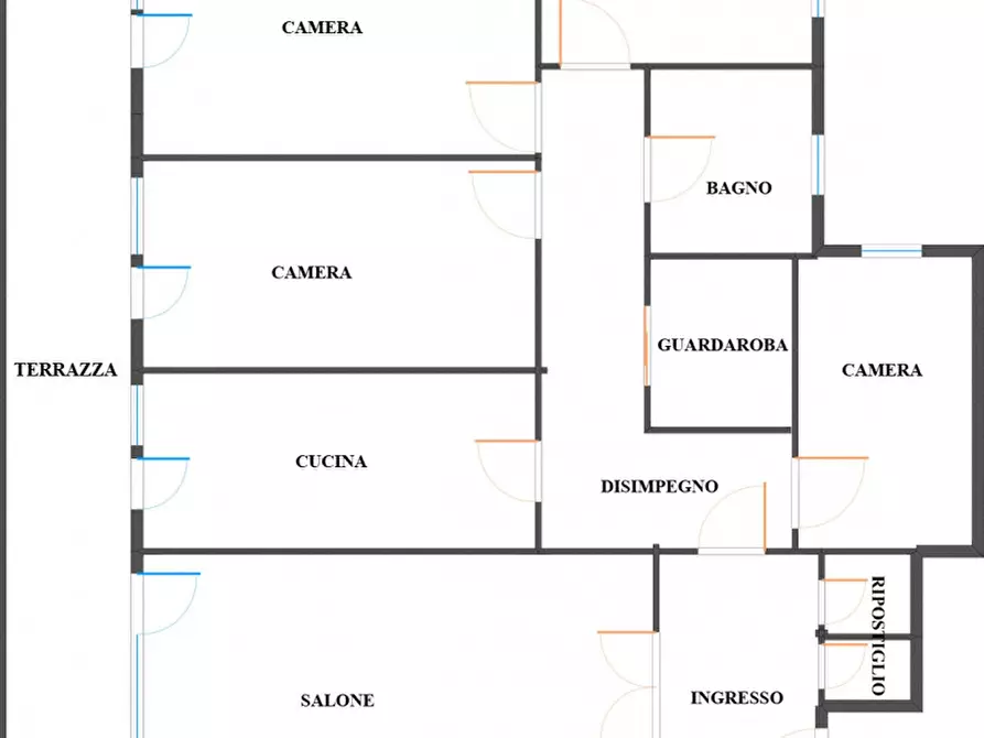 Immagine 39 di Appartamento in vendita  in Via Benedetto Musolino a Roma