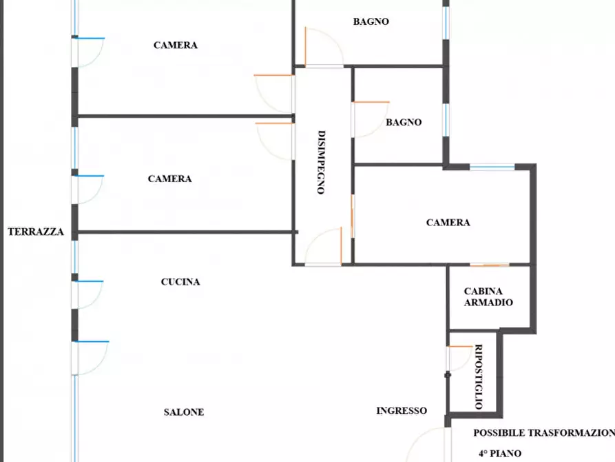 Immagine 40 di Appartamento in vendita  in Via Benedetto Musolino a Roma