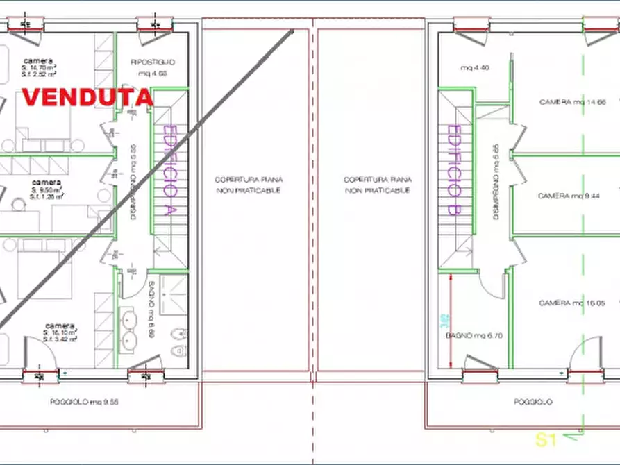 Immagine 5 di Casa bifamiliare in vendita  in viale Italia a Galliera Veneta