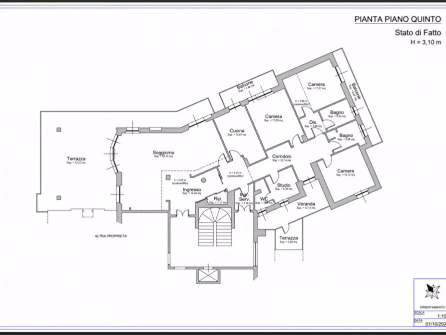 Immagine 40 di Attico in vendita  in Via Enrico Toti 28 a Ancona