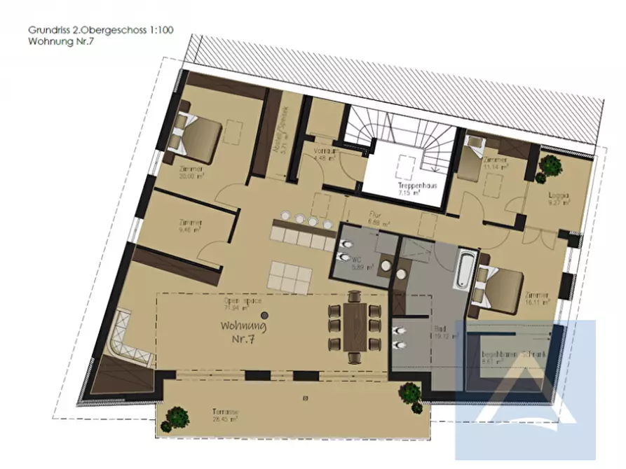 Immagine 1 di Appartamento in vendita  a Termeno Sulla Strada Del Vino .Tramin An Der.