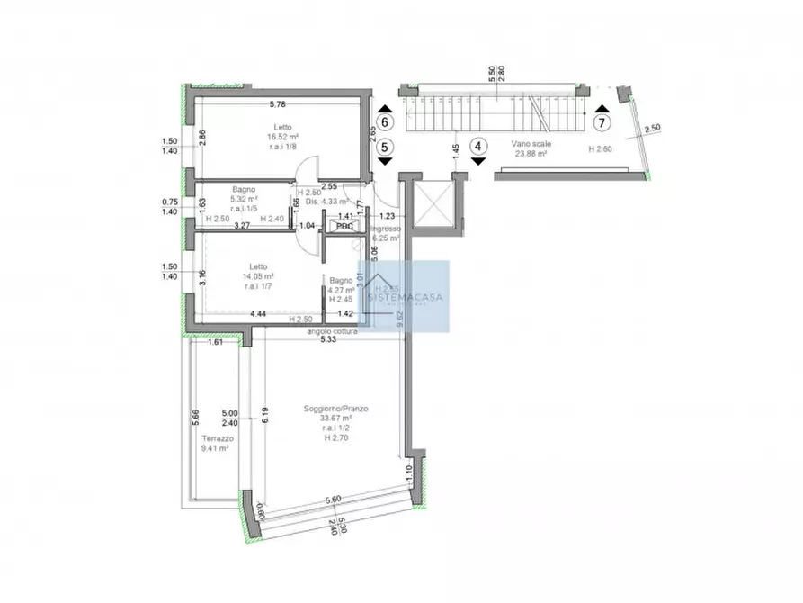 Immagine 42 di Appartamento in vendita  in Viale Alfredo Oriani a Cervia
