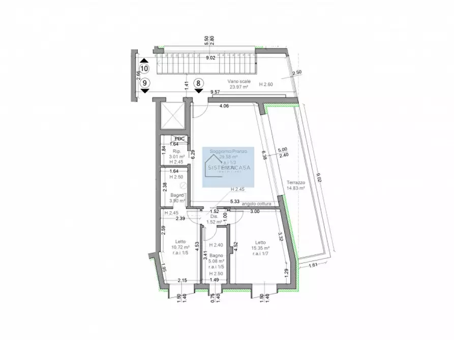 Immagine 4 di Appartamento in vendita  in Viale Alfredo Oriani a Cervia