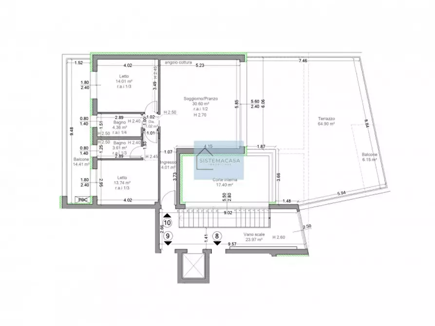 Immagine 39 di Appartamento in vendita  in Viale Alfredo Oriani a Cervia