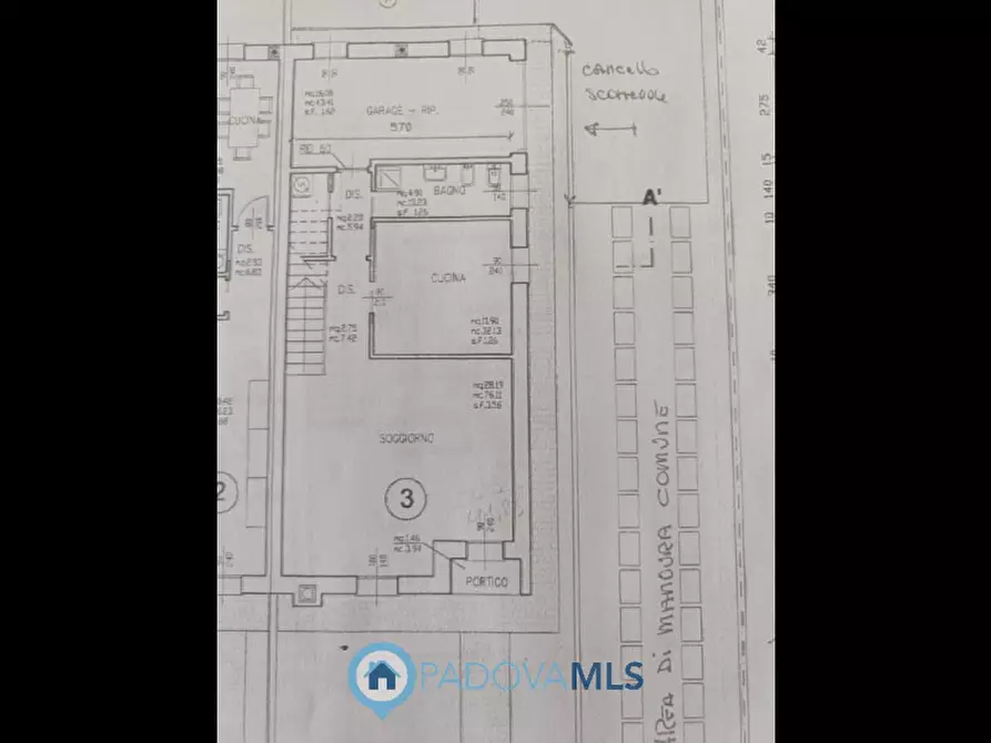 Immagine 21 di Casa trifamiliare in vendita  in Vicolo Gozzano, 1 a Albignasego