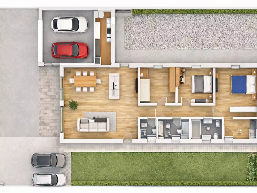 Immagine 7 di Casa quadrifamiliare in vendita  a Longare