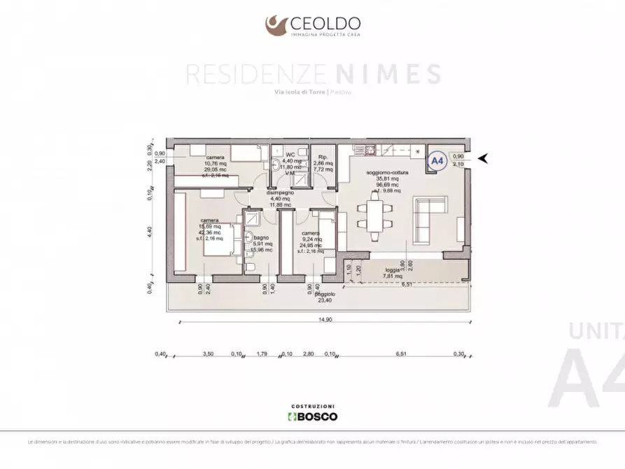 Immagine 20 di Appartamento in vendita  in Via San Pio X a Cadoneghe