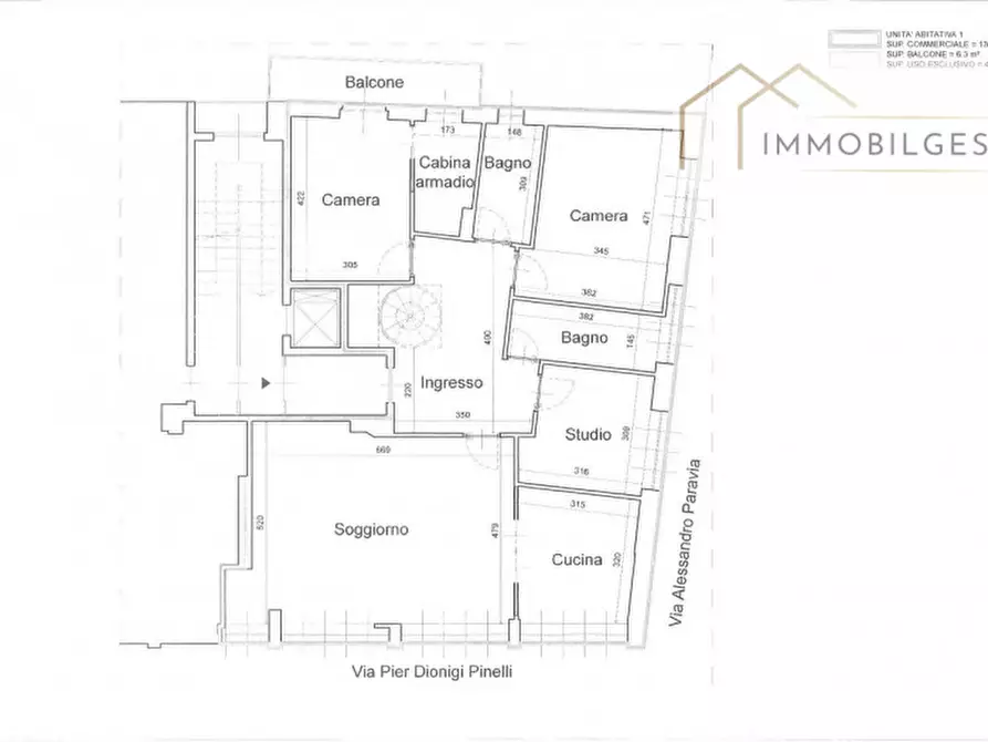 Immagine 1 di Appartamento in vendita  in Via Pierdionigi Pinelli a Torino