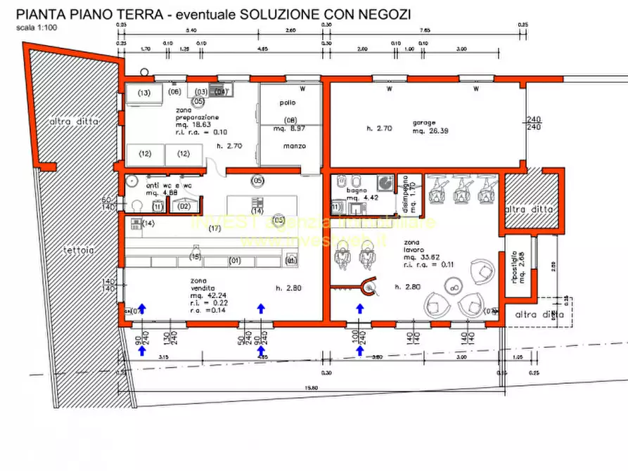 Immagine 4 di Laboratorio in vendita  in via Aldo Moro 49 a Rosolina
