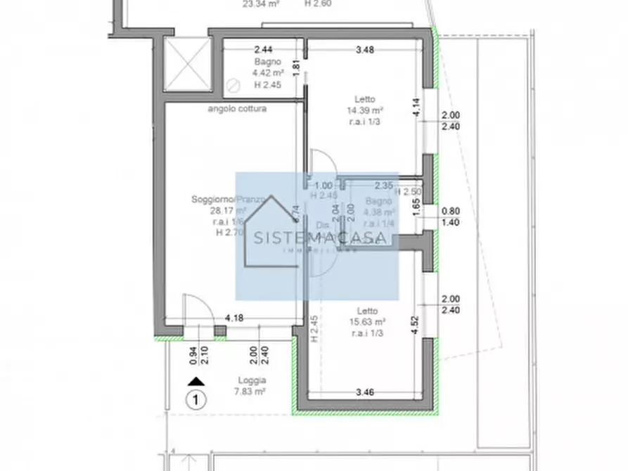 Immagine 4 di Appartamento in vendita  in Viale Alfredo Oriani a Cervia