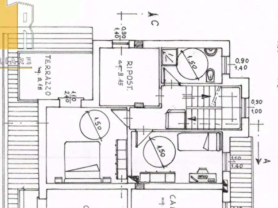 Immagine 10 di Casa trifamiliare in vendita  in Via Ponte San Nicolò a Ponte San Nicolò