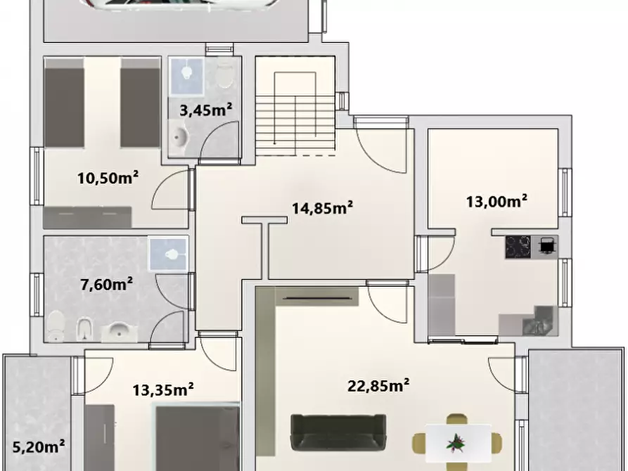 Immagine 21 di Casa indipendente in vendita  in Neumarktner Straße - Via Egna a Montagna .Montan.