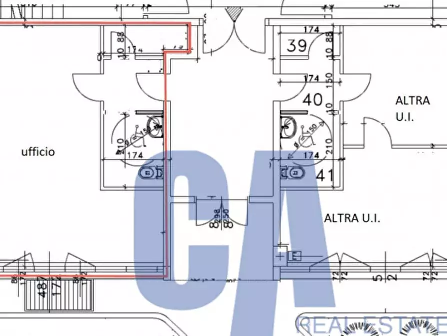 Immagine 11 di Ufficio in affitto  in VIA BURONA a Vimodrone