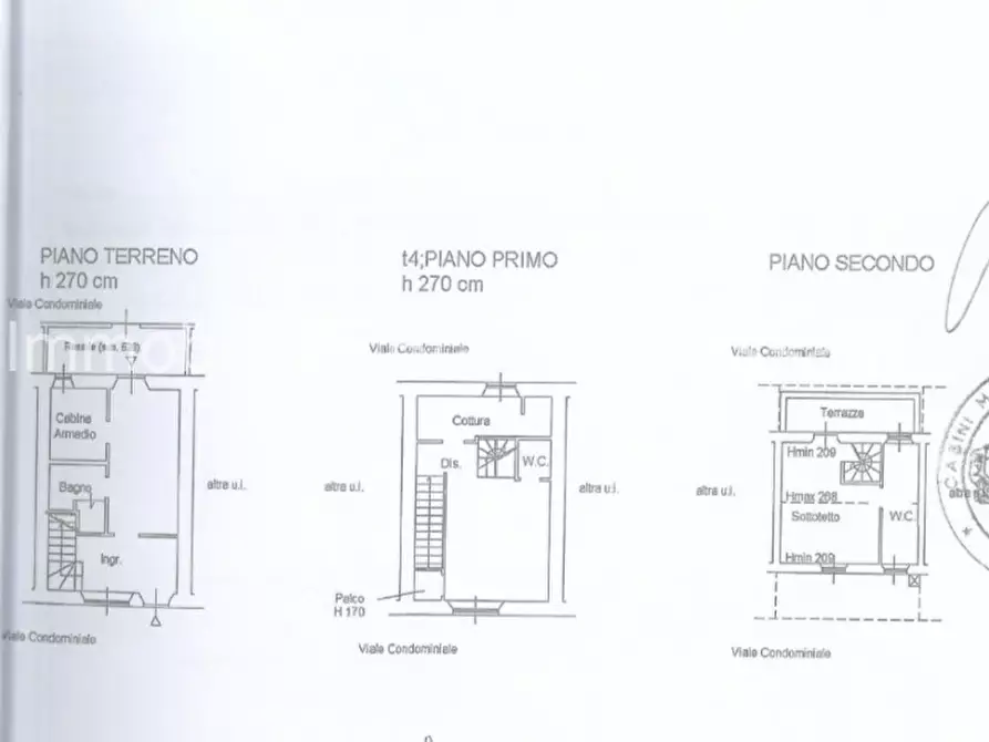 Immagine 20 di Villetta a schiera in vendita  in Via Lorenzo Bartolini a Firenze