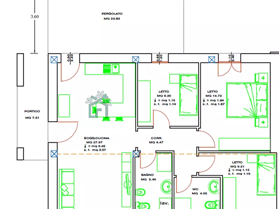 Immagine 4 di Villetta a schiera in vendita  in Via Casetta a Veronella