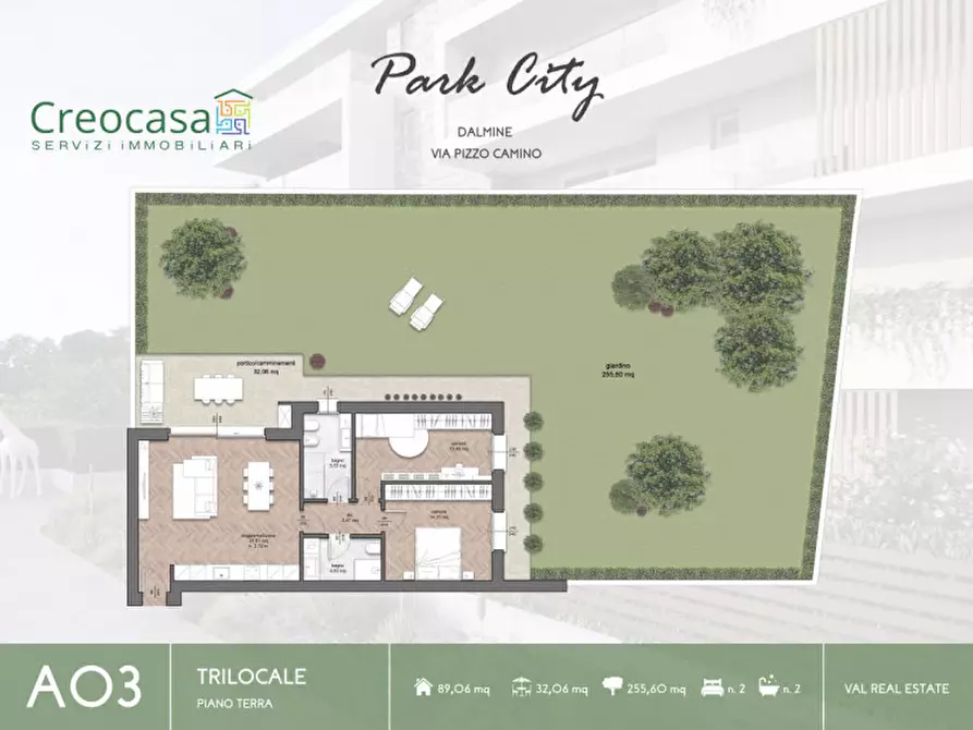 Immagine 3 di Appartamento in vendita  in Via Pizzo Camino a Dalmine