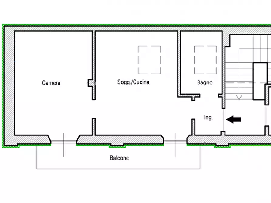 Immagine 13 di Appartamento in vendita  in Via Varesina a Como