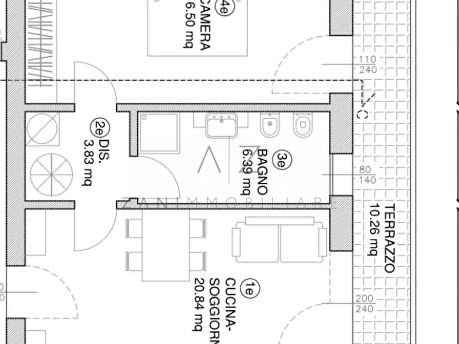 Immagine 3 di Appartamento in vendita  in Via Sanguettara a Loreggia