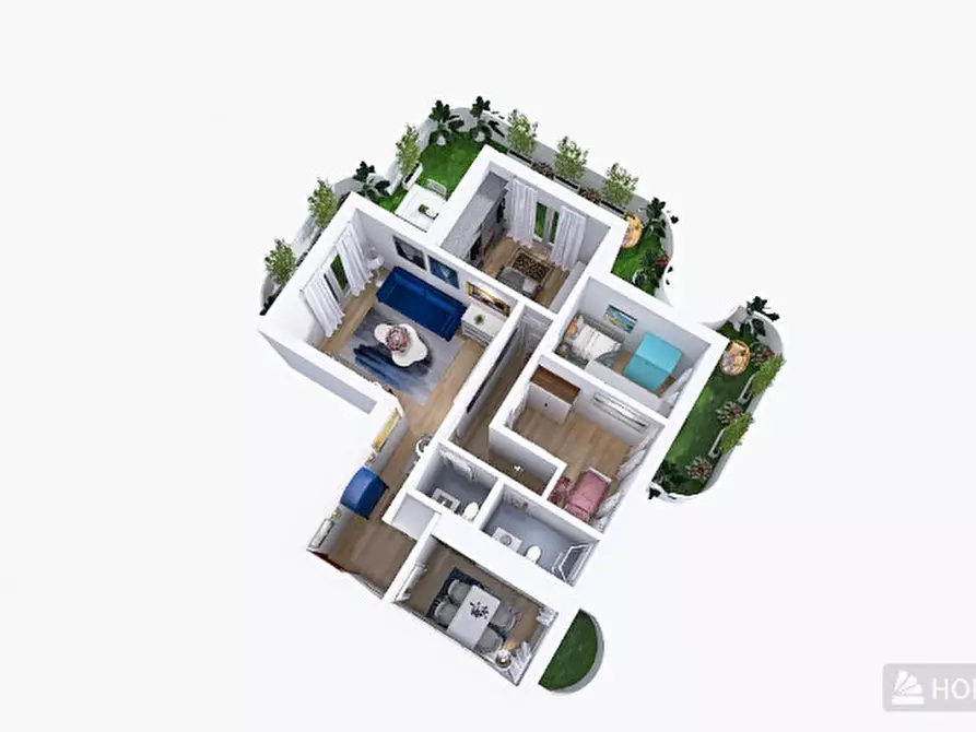 Immagine 13 di Appartamento in vendita  in Via Andrea del Verrocchio a Roma