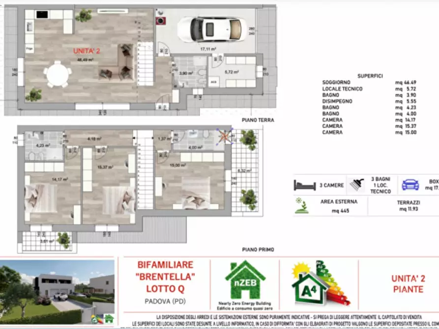 Immagine 11 di Casa bifamiliare in vendita  in Via Monte Rua a Selvazzano Dentro