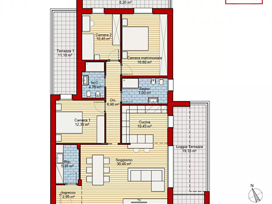 Immagine 30 di Appartamento in vendita  in Viale delle Terme a Abano Terme