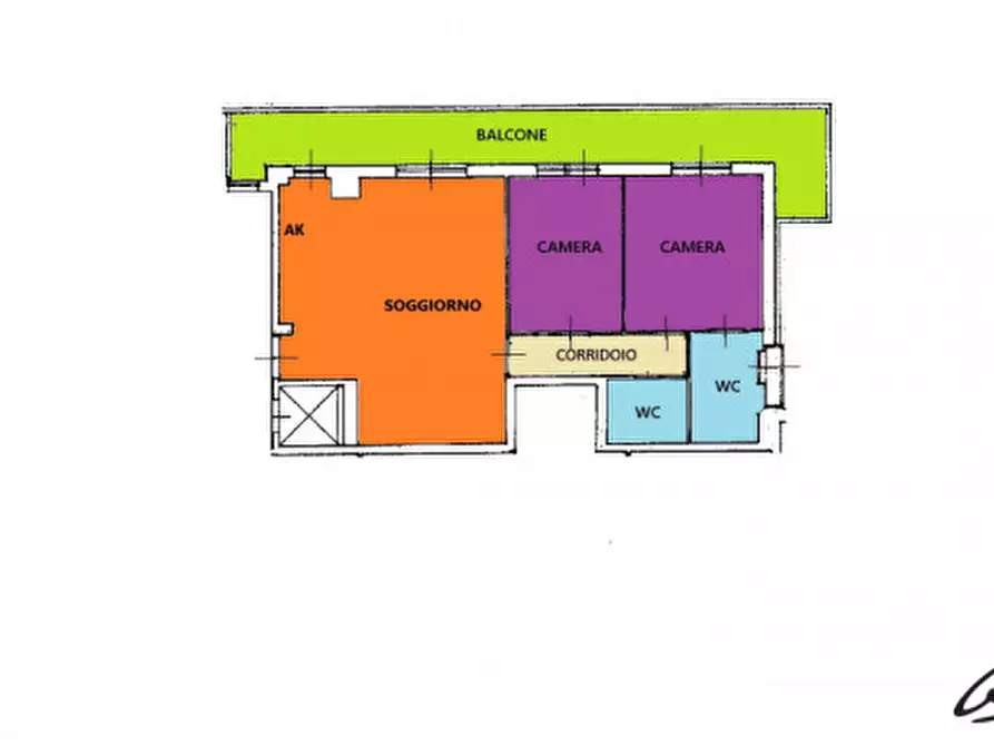 Immagine 35 di Appartamento in vendita  in via Pescosolido a Roma