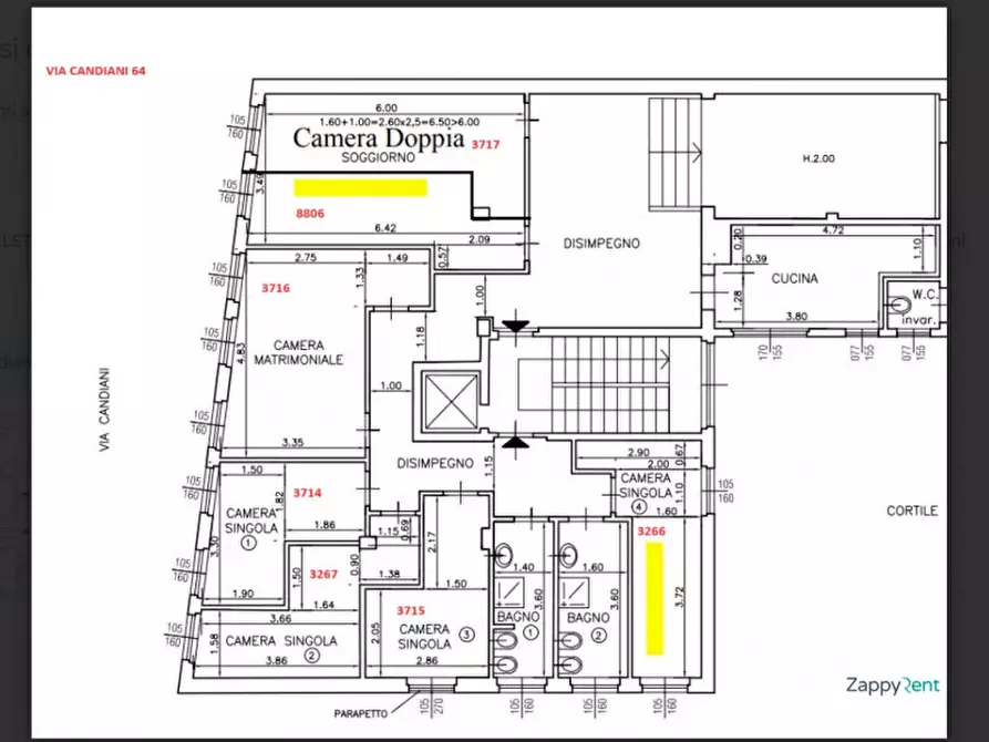 Immagine 15 di Camera in affitto  in Via Giuseppe Candiani a Milano