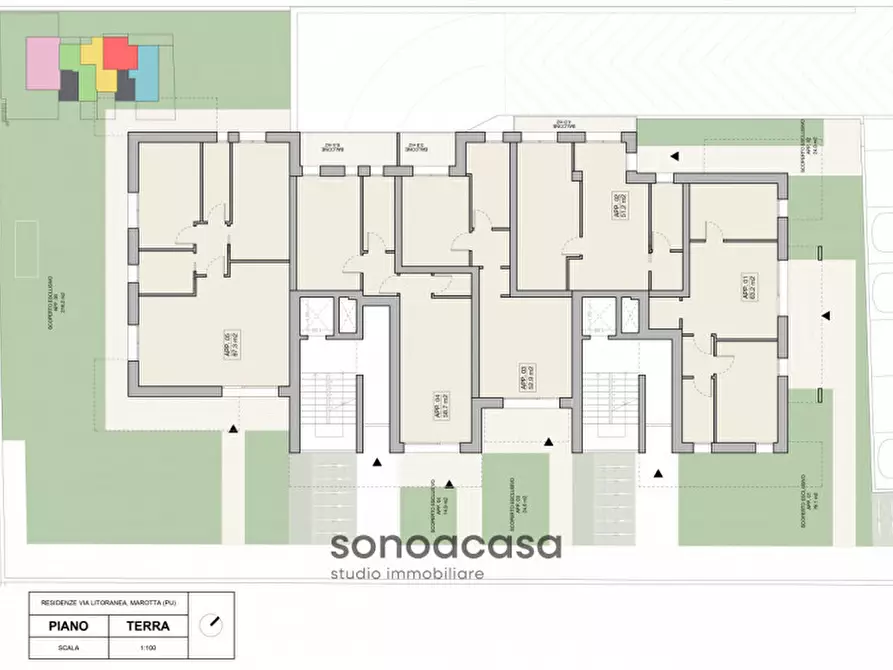 Immagine 6 di Appartamento in vendita  in via Litoranea, 186 a Mondolfo