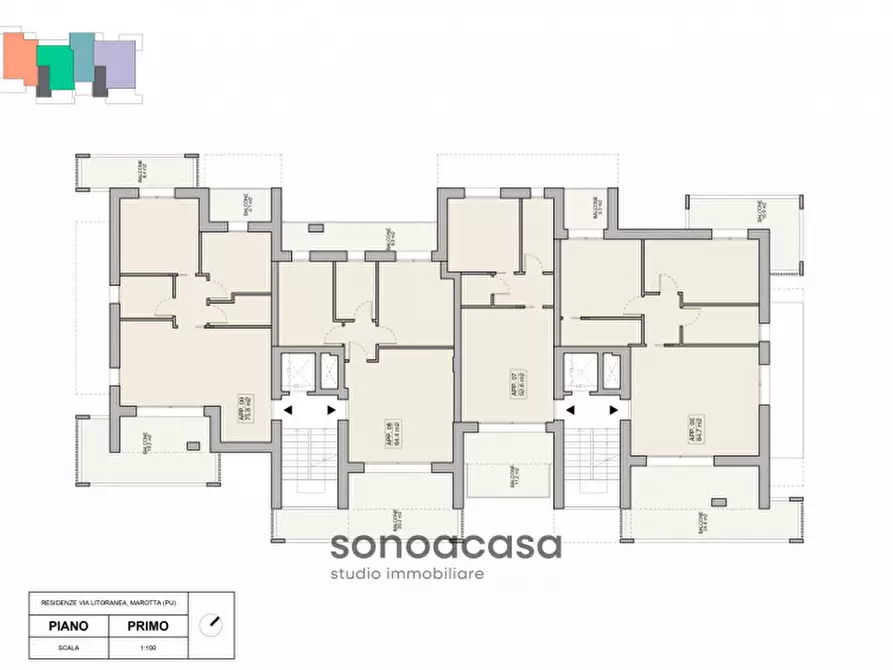 Immagine 6 di Appartamento in vendita  in via Litoranea, 186 a Mondolfo