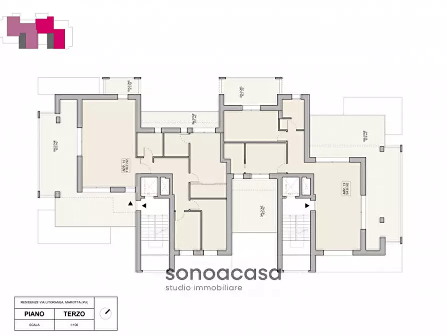 Immagine 14 di Appartamento in vendita  in via Litoranea, 186 a Mondolfo