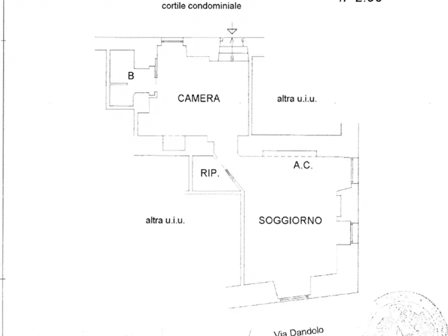 Immagine 36 di Appartamento in affitto  in Via Dandolo a Roma