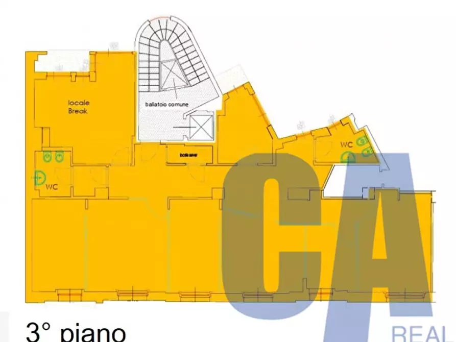 Immagine 12 di Ufficio in affitto  in PIAZZA MISSORI GIUSEPPE a Milano