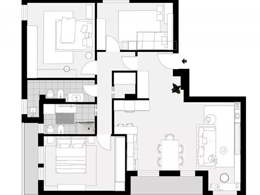 Immagine 43 di Appartamento in vendita  in via milano 1 a Bologna