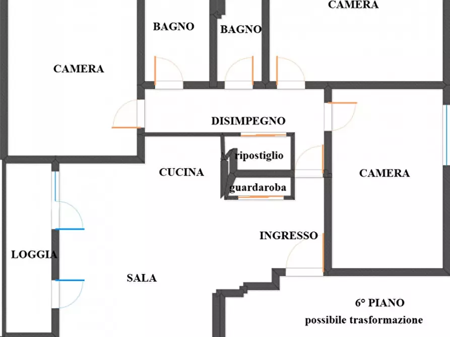 Immagine 45 di Appartamento in vendita  in via milano 1 a Bologna