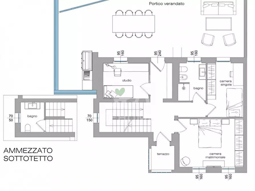 Immagine 11 di Casa bifamiliare in vendita  in Via Gaeta a Udine