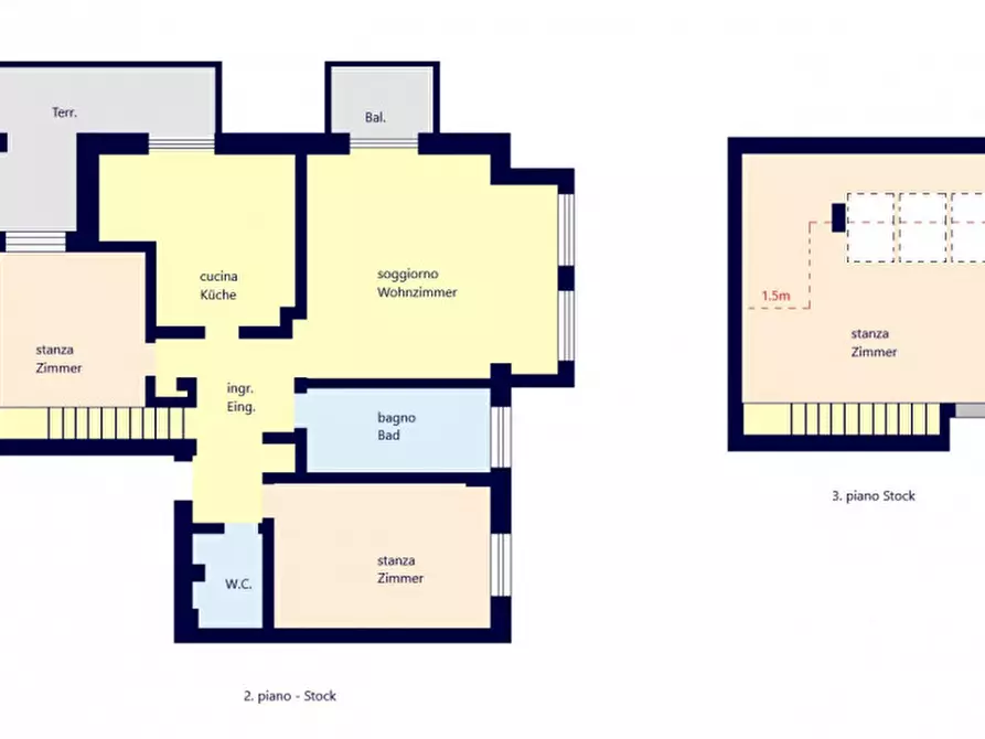 Immagine 2 di Appartamento in vendita  in Via Fago - Fagenstraße a Bolzano