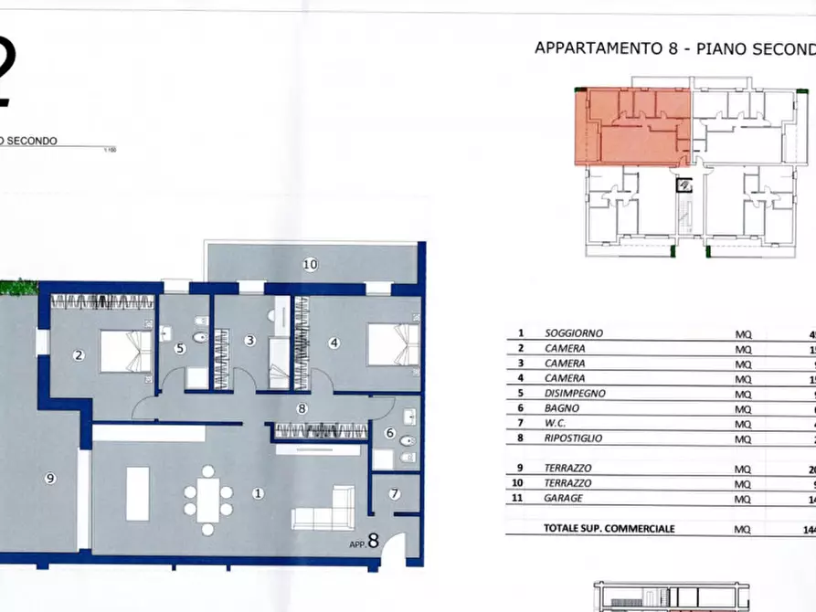 Immagine 10 di Appartamento in vendita  in via roma a Albignasego