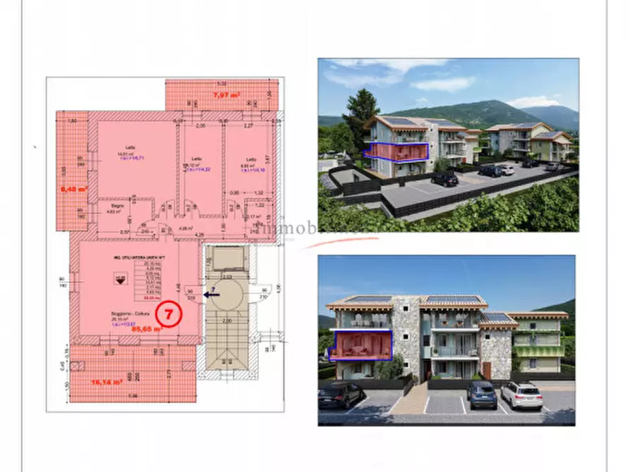 Immagine 17 di Appartamento in vendita  in Via Primo Maggio a Costermano sul Garda