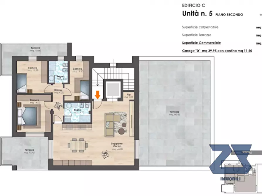 Immagine 13 di Appartamento in vendita  in Via Alessandro Manzoni a Castelfranco Veneto