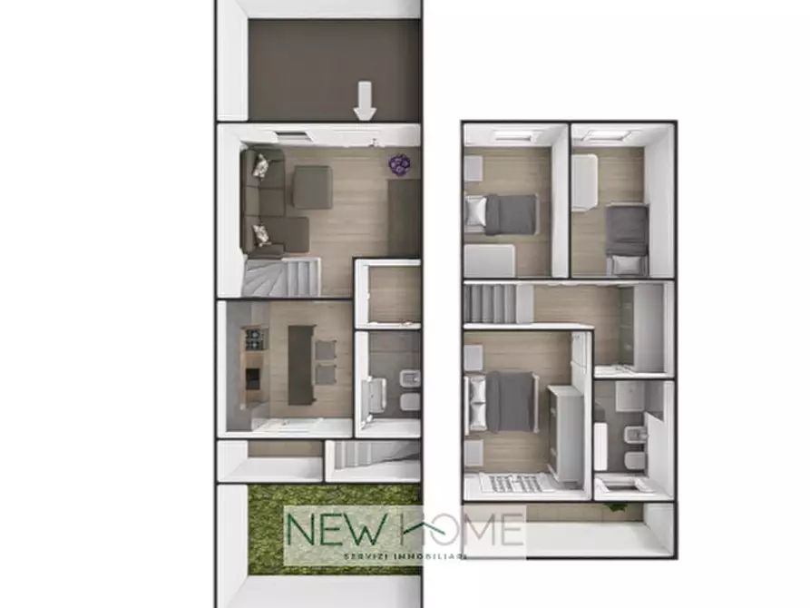 Immagine 23 di Villetta a schiera in vendita  in via brioni 2 a Verona