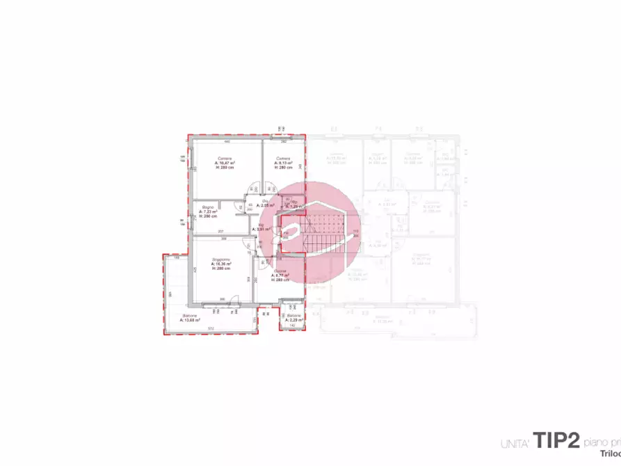 Immagine 2 di Appartamento in vendita  a Santarcangelo Di Romagna