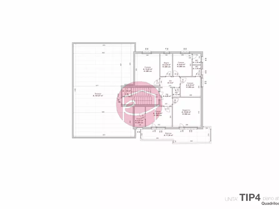 Immagine 2 di Attico in vendita  a Santarcangelo Di Romagna