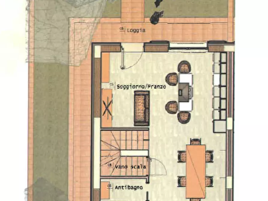 Immagine 2 di Villetta a schiera in vendita  in via di  Vacchereccia a Cavriglia