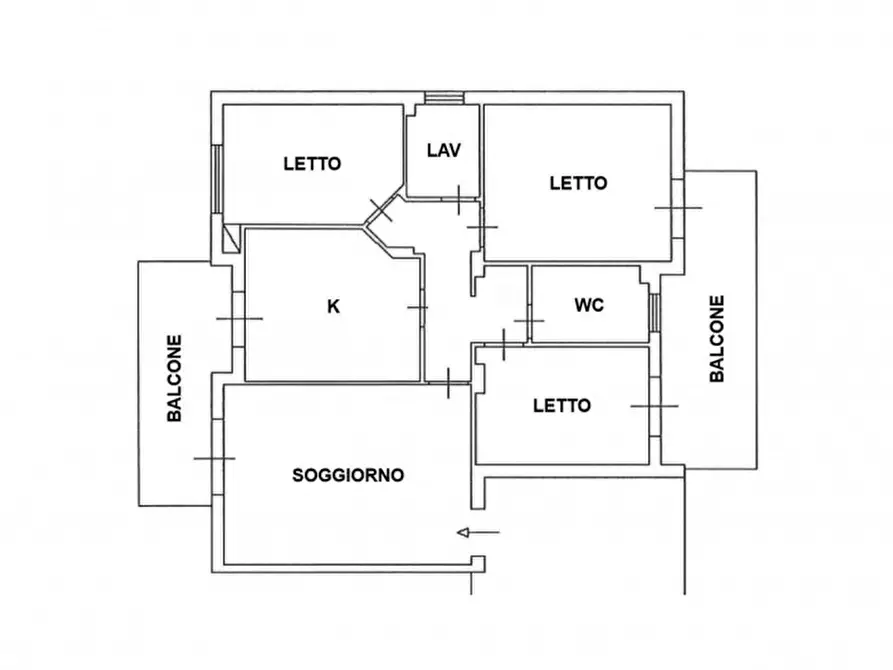 Immagine 3 di Appartamento in vendita  in Via Degli Argentieri Acesi, 14-16, 95024 Acireale CT, Italia a Acireale